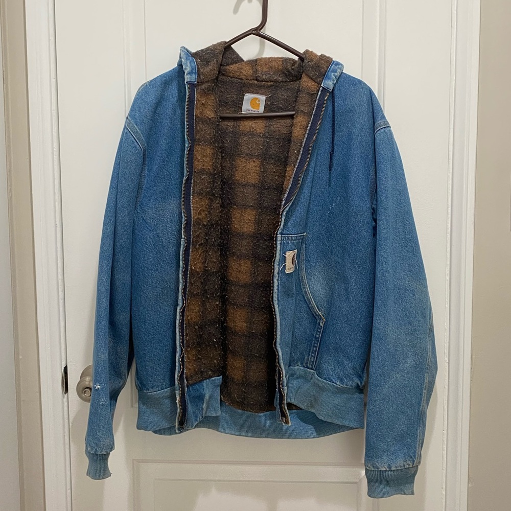 carhartt XL oversized denim coat